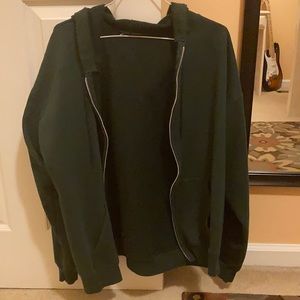 ZIP UP OVERSIZED HOODIE